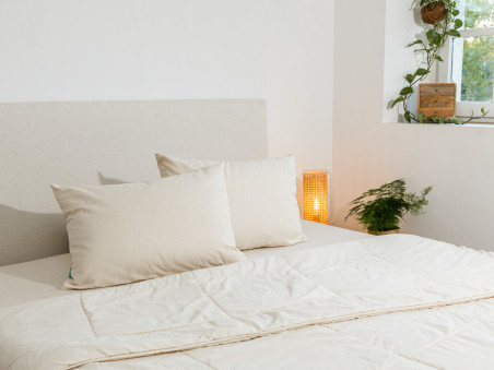 oreiller en laine bio et coton bio