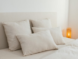 Oreiller 60x60 ou 75x45 en chanvre et coton bio